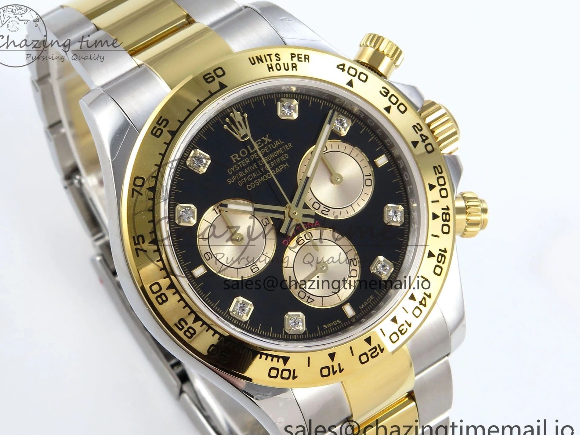 MiroTime 0128 Daytona 126503 QF 1:1 Best Edition Black YG Dial on SS YG Braclet SH4131 V Colorful 719